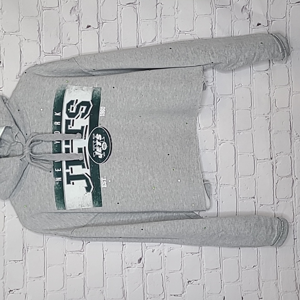 New York Jets Crop Hoodie - Picture 2 of 7